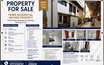 Moras St. Brgy. San Dionisio, Parañaque House & Lot For Sale